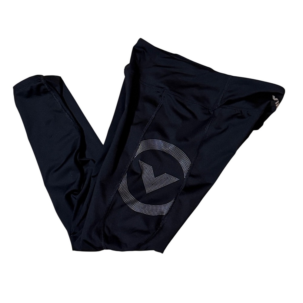 Virus‎ Action Sport Performance Womens XS Black Compression Leggings Pockets